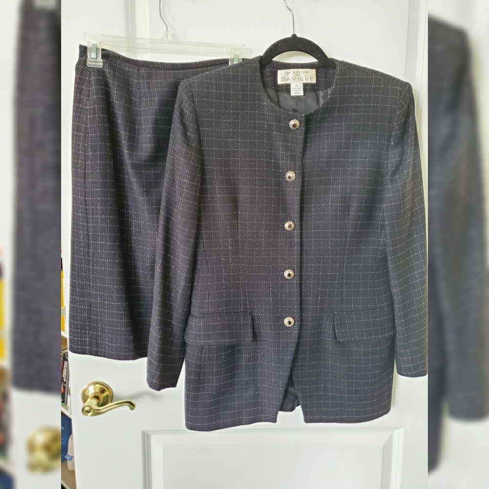 Vintage Tweed Skirtsuit by Rena Rowan for Savile